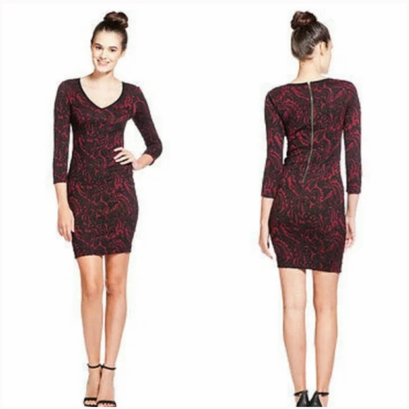 Tracy Reese Plenty V-Neck 3/4 Sleeve Sheath Dress - Picture 1 of 7